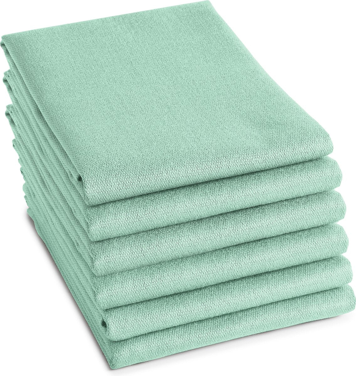 Ddddd - 6x canovacci - logo - 60x65 cm - verde pastello - set da 6 pezzi