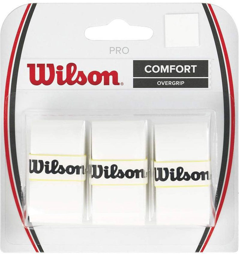 Overgrip Wilson Pro Tennis Padel Bianco, Confezione Da 3