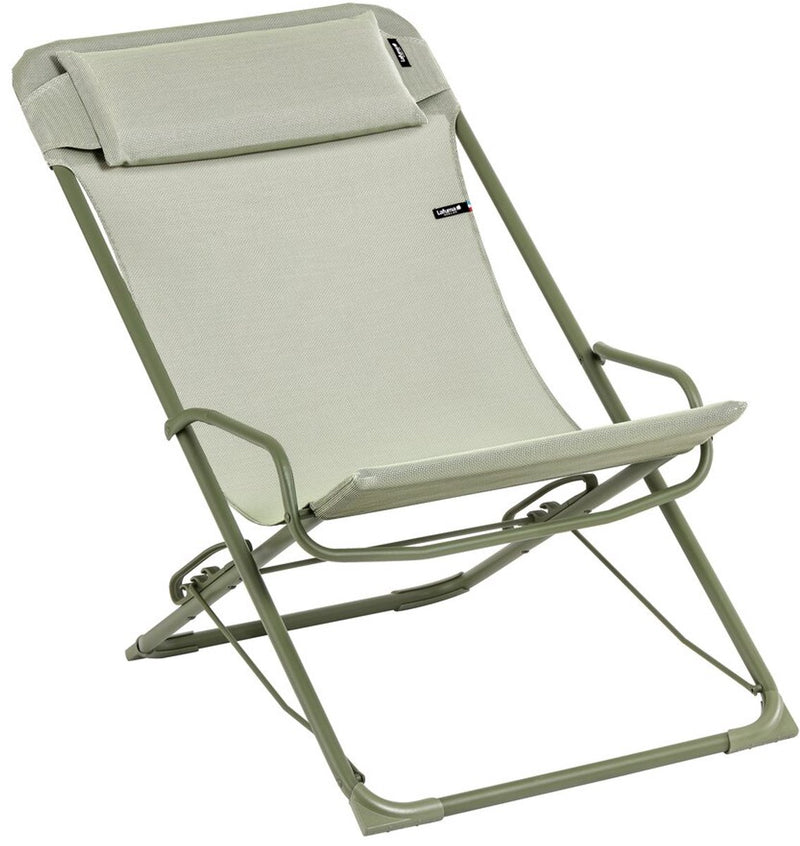 Lafuma transaswing - mecedora - silla de playa - sillón - ajustable - plegable - batyline - musgo