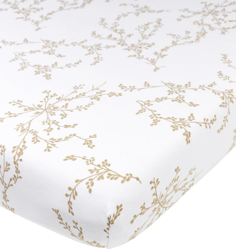 Meyco Baby Branch lenzuolo con angoli per letto junior - sabbia - 70x140 150 cm
