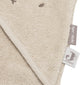 Jollein badcape baby - jersey badstof - 75x75 cm - miffy warm - sand