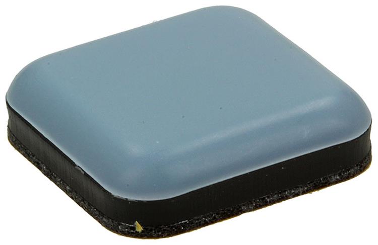 Mack 1047735 - pastiglia super scorrevole autoadesiva grigia 25 x 25 mm 4 pz | 12 pezzi