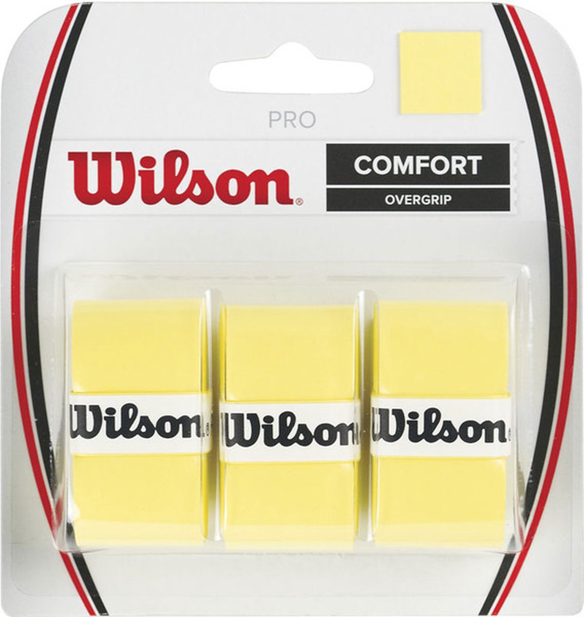 Confezione da 3 overgrip da tennis padel Sans Marque Wilson senza marchio - giallo