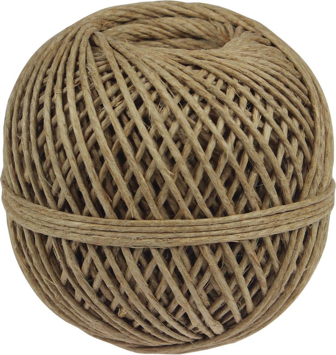 Cuerda de lino sin marca sin marca de 3 hilos, ovillo de 140 g, + - 65 m