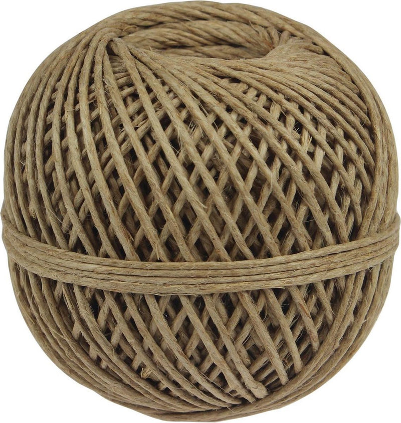 Cuerda de lino sin marca sin marca de 3 hilos, ovillo de 140 g, + - 65 m
