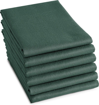 Ddddd - 6x tea towel - logo - 60x65 cm - green - set of 6 pieces