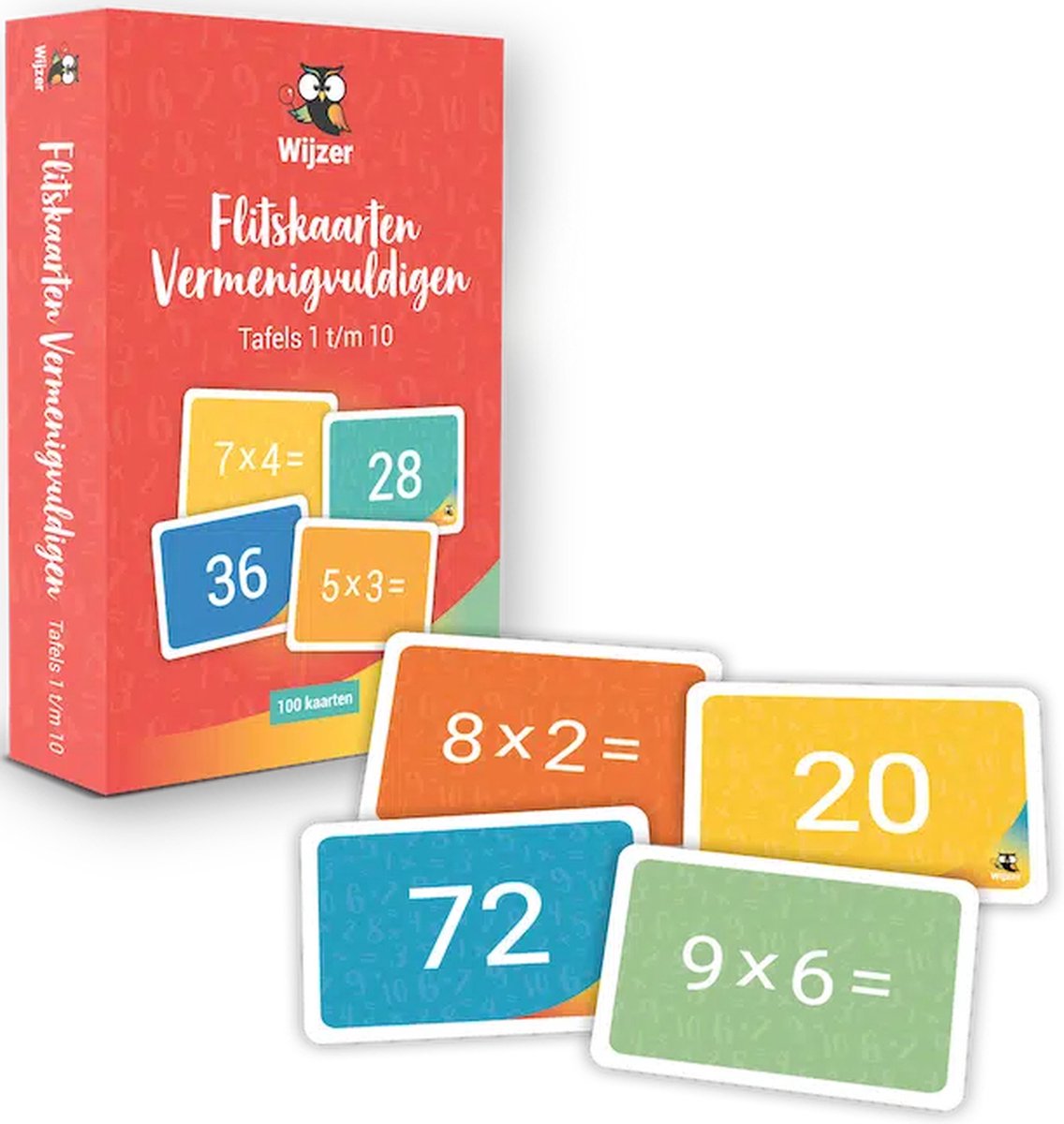 Puntero sobre las tablas de multiplicar de las tarjetas didácticas de la escuela primaria - tablas de práctica del 1 al 10 -