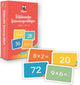 Puntero sobre las tablas de multiplicar de las tarjetas didácticas de la escuela primaria - tablas de práctica del 1 al 10 -