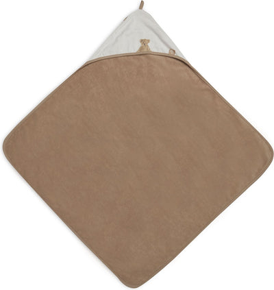 Jollein - mantellina da bagno orsacchiotto - multicolore - 100% spugna di cotone - asciugamano per bambini con mantellina da bagno, scialle, poncho da bagno - 75x75 cm