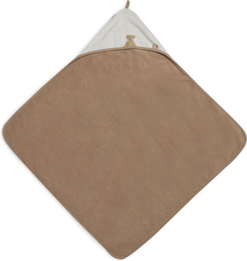 Jollein - capa de baño con osito de peluche - multicolor - 100% rizo de algodón - toalla de bebé con capa de baño, chal y poncho de baño - 75x75 cm