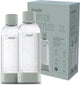 Mysoda - juego de 2 botellas reutilizables de 1 litro - paloma - apto para dispositivos