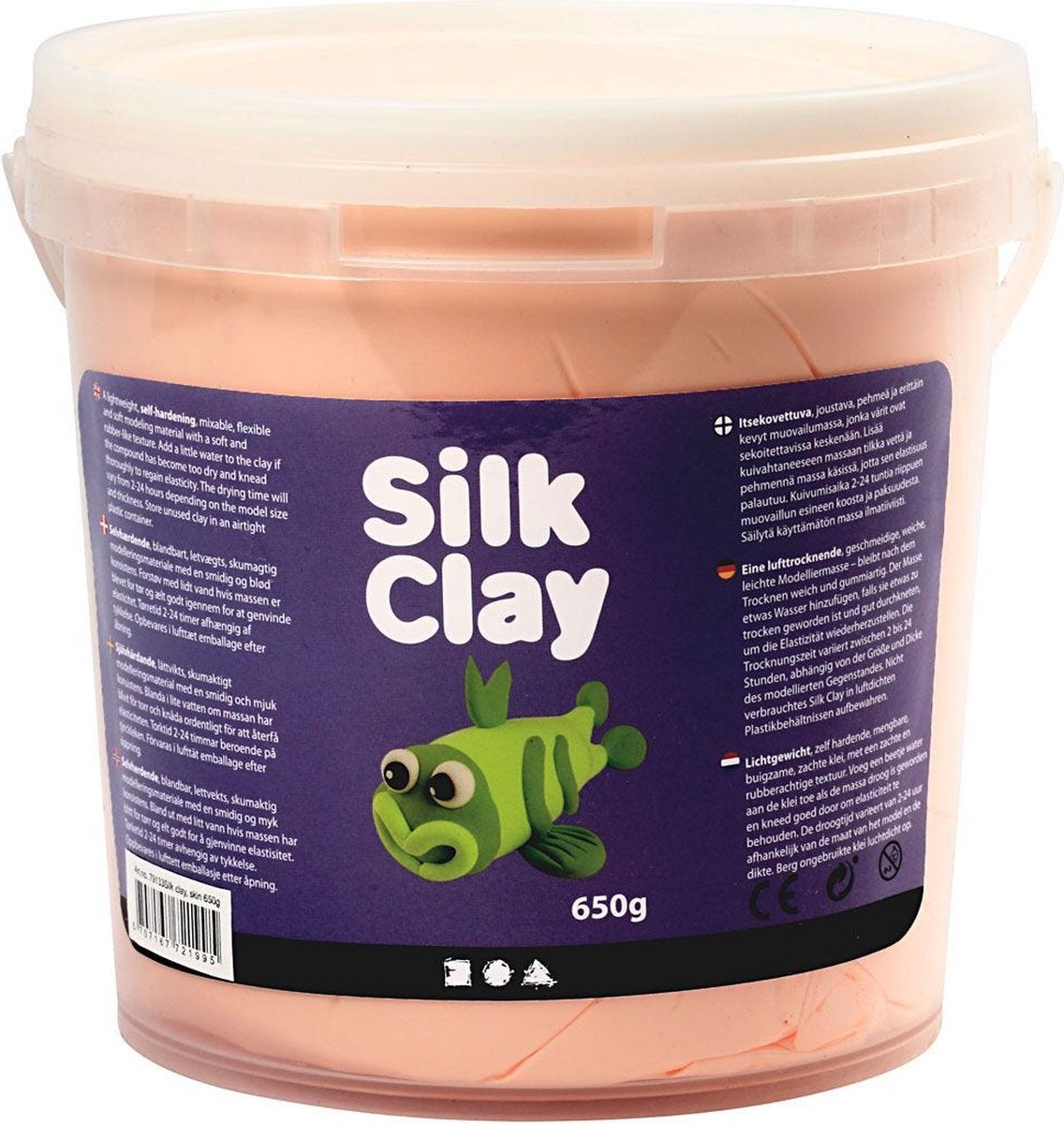 Silk Clay ®, beige chiaro, 650 gr 1 secchiello