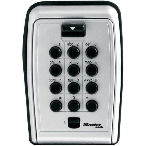 Caja fuerte con llave master lock 5423eurd gris