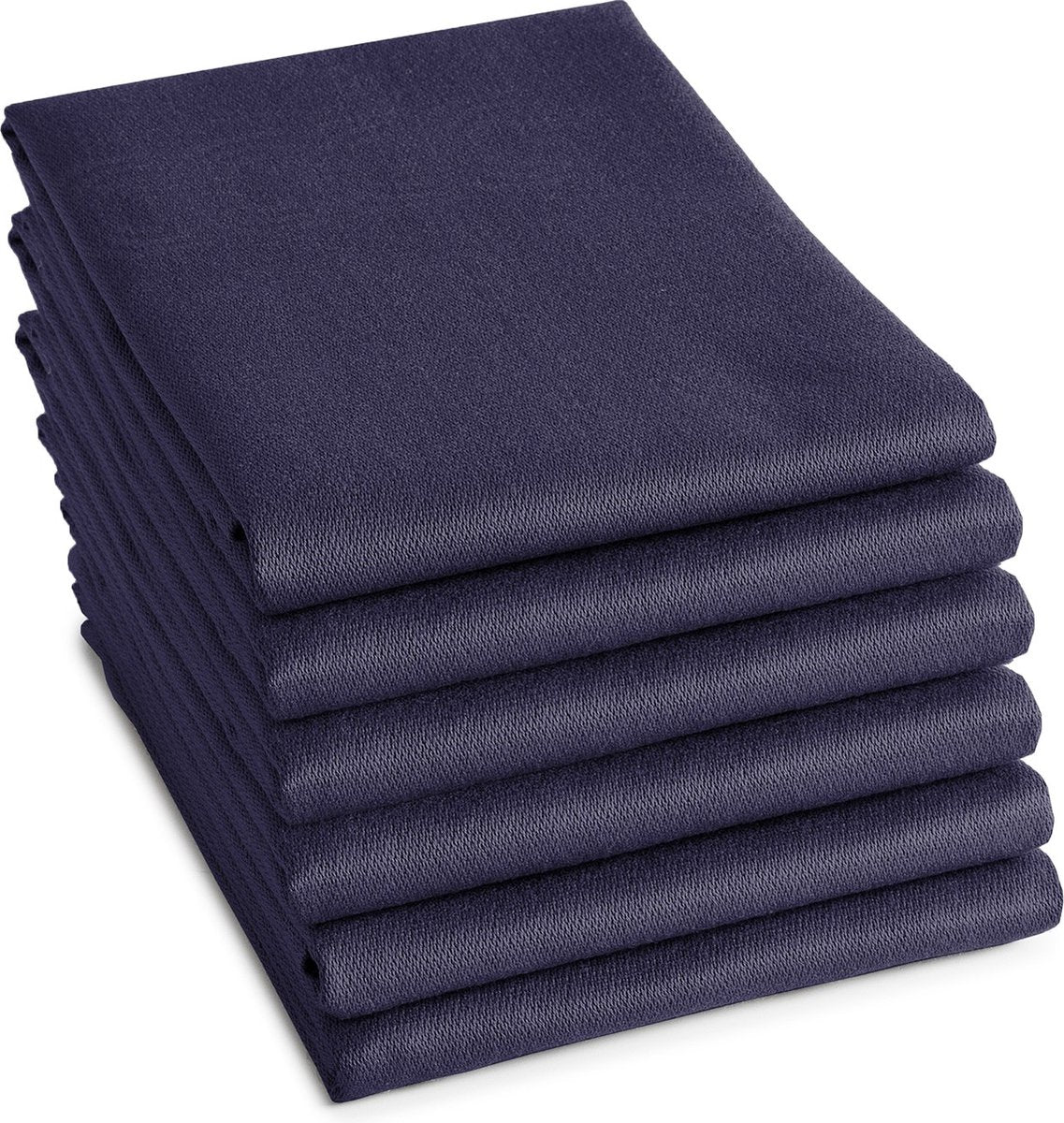 Ddddd - 6x tea towel logo - 60x65 cm - blue - set of 6 pieces