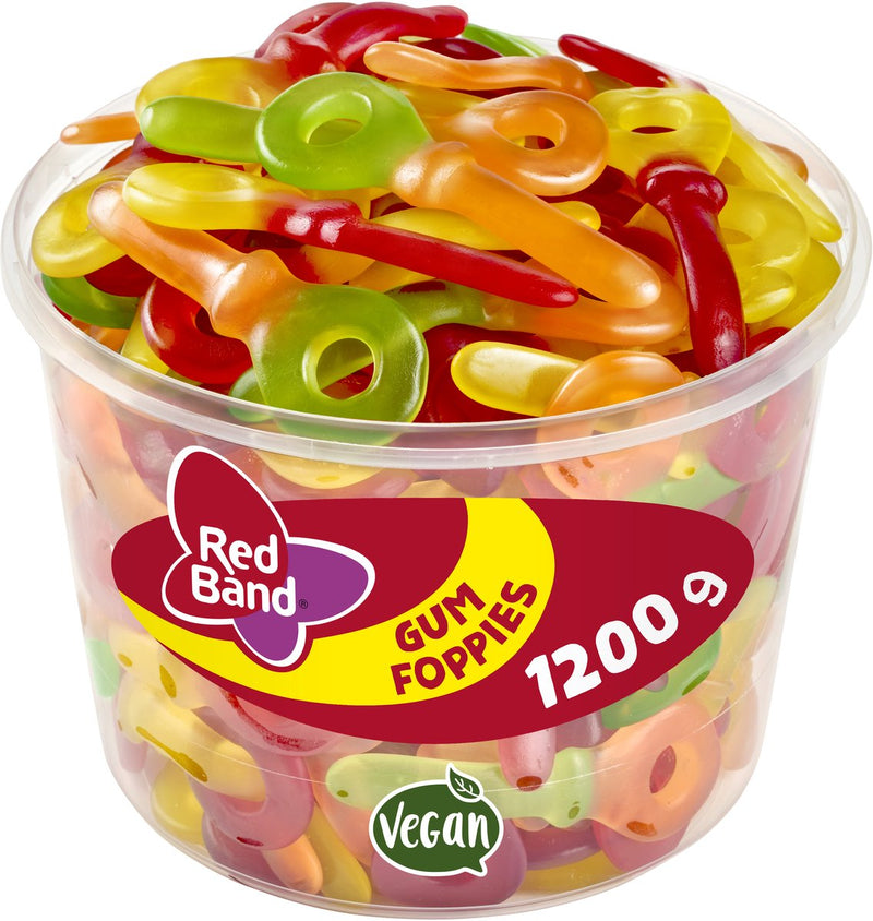 Papaveri in gomma rossa (100 pezzi)