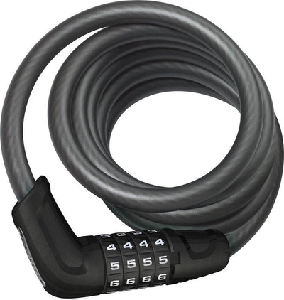 Lucchetto per cavo Abus Tresor 6512c nero 180 cm supporto scmu incluso
