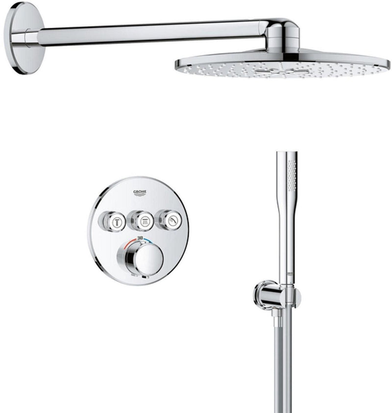 Sistema de ducha empotrado Grohe precision smartcontrol - redondo - cromado