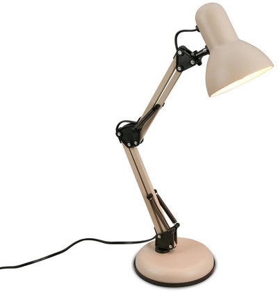 B.k.licht briloner pixa - lampada da tavolo - 7394011 - orientabile - interruttore su cavo - attacco E14 - max. 25 watt - ø15,5 x 53 cm - beige