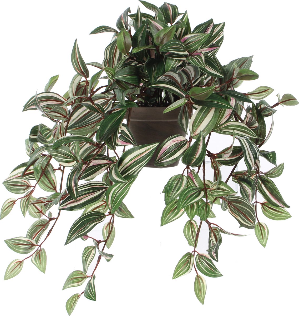 Decorazioni in mica pianta artificiale tradescantia vader pianta sospesa - 45 cm - verde - piante artificiali piante finte