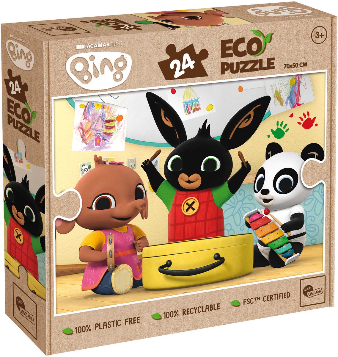Lisciani bing eco puzzle 24 - tempo di musica!