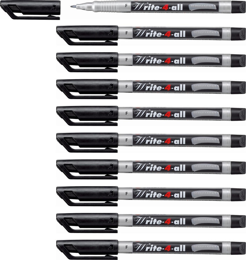 Stabilo write-4-all - permanent marker - fine 0,7 mm - doos 10 stuks