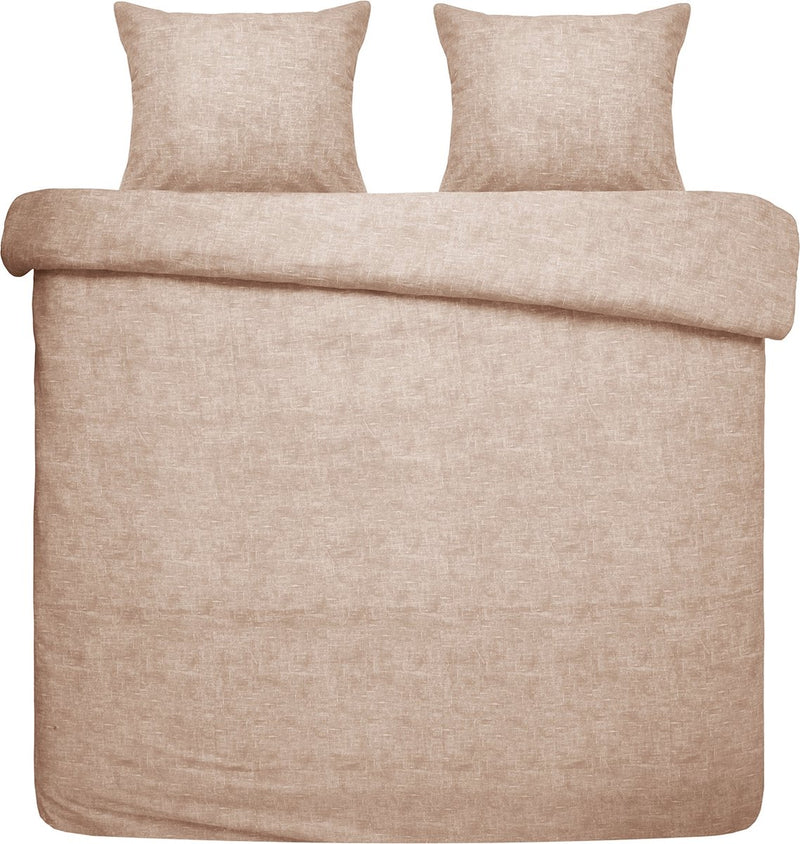 Copripiumino Damai ebba - cotone biologico - 200x200 220 cm - terracotta + 2 federe 60x70