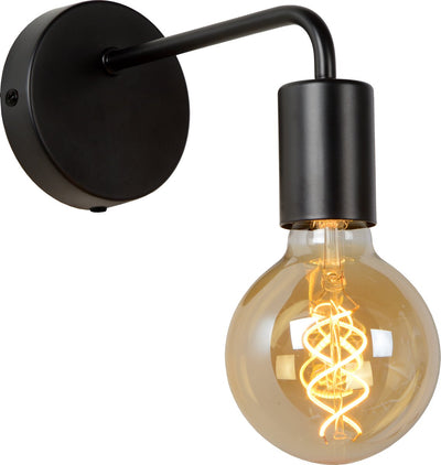 Lucide scott - wall lamp - 1xe27 - black