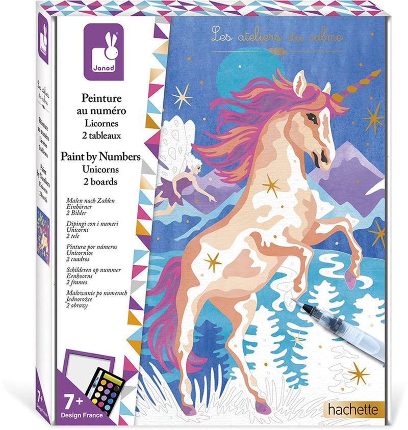 Janod - les ateliers du calme - pintura por números - unicornios
