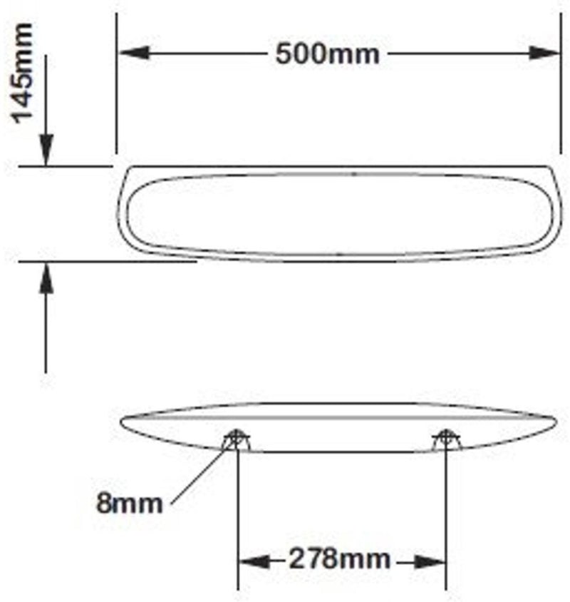 Plieger spring bruselas estante 50cm blanco