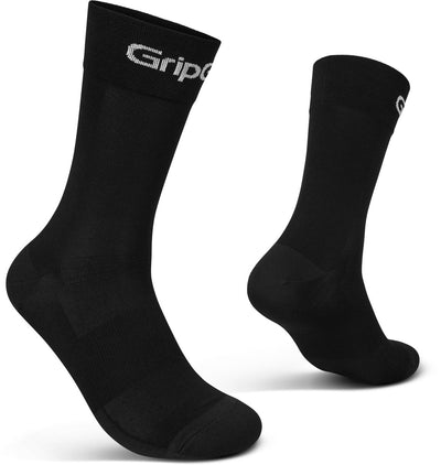 Gripgrab - calcetines de ciclismo de verano de corte alto 1 par de calcetines de ciclismo coolmax altos - unisex - negro