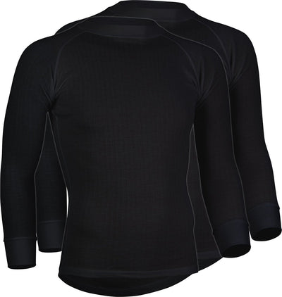 Avento thermoshirt lange mouw - heren - 2-pack - zwart - maat l