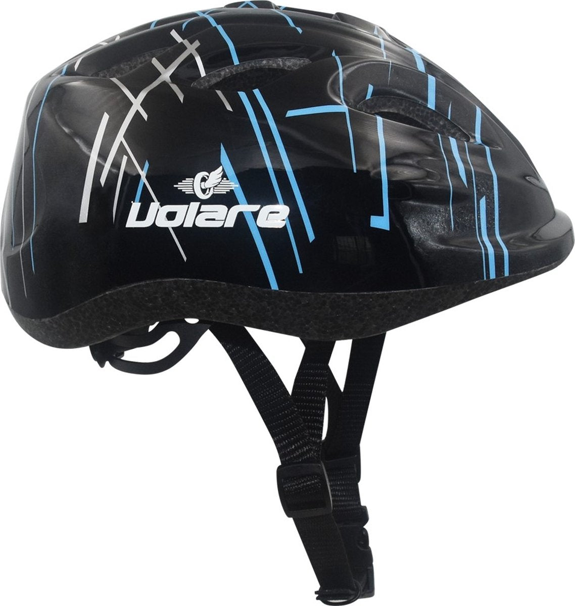 Volare fietshelm - kids - zwart - 47-51 cm