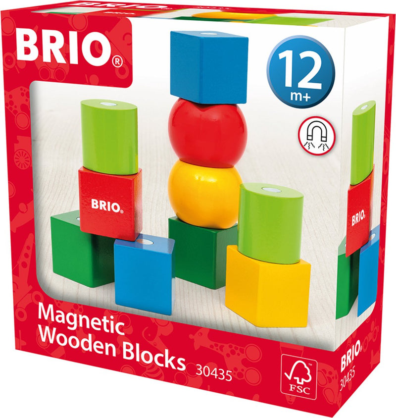Ravensburger Brio - 30435 blocchi di legno con magneti | mattoncini giocattolo per bambini dai 12 mesi