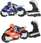 Toi-toys afschietmotor met rijder 12 cm