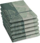Ddddd - monstera - 6x theedoek - set van 6 stuks - katoen - plantenprint - 60x65 cm - groen