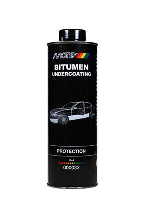 Motip bitumen underbodycoating zwart - 1.000ml onderschroefbus
