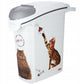 Curver food container cat - 23l - 10kg - 23x51x50cm - white gray