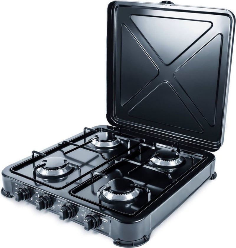 Placa de camping Promis kg400c 4 zonas - color negro