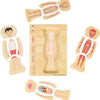 Bigjigs houten anatomiepuzzel - jongen, 26st.