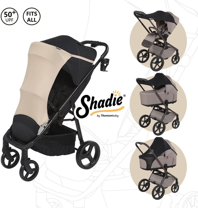Titanium baby titaniumbaby shadie elastic sunshade almond beige