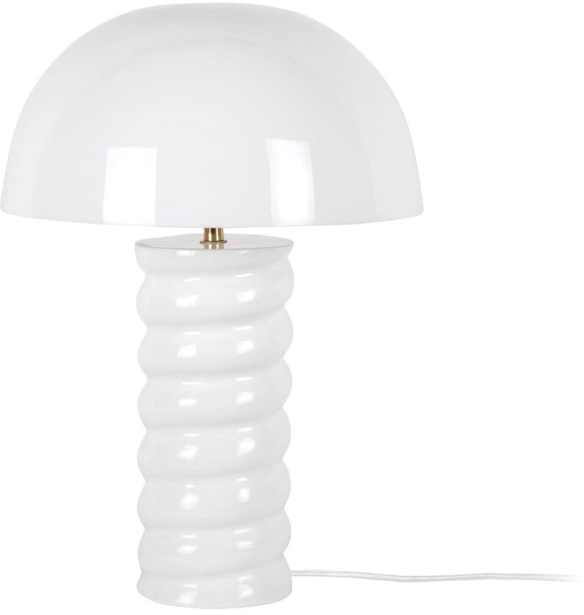 Leitmotiv lámpara de mesa gracio - blanco brillante - ø30cm - escandinavo
