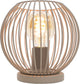 Lampada da tavolo Eglo Lindero - E27 - ø 20 cm - colore sabbia beige