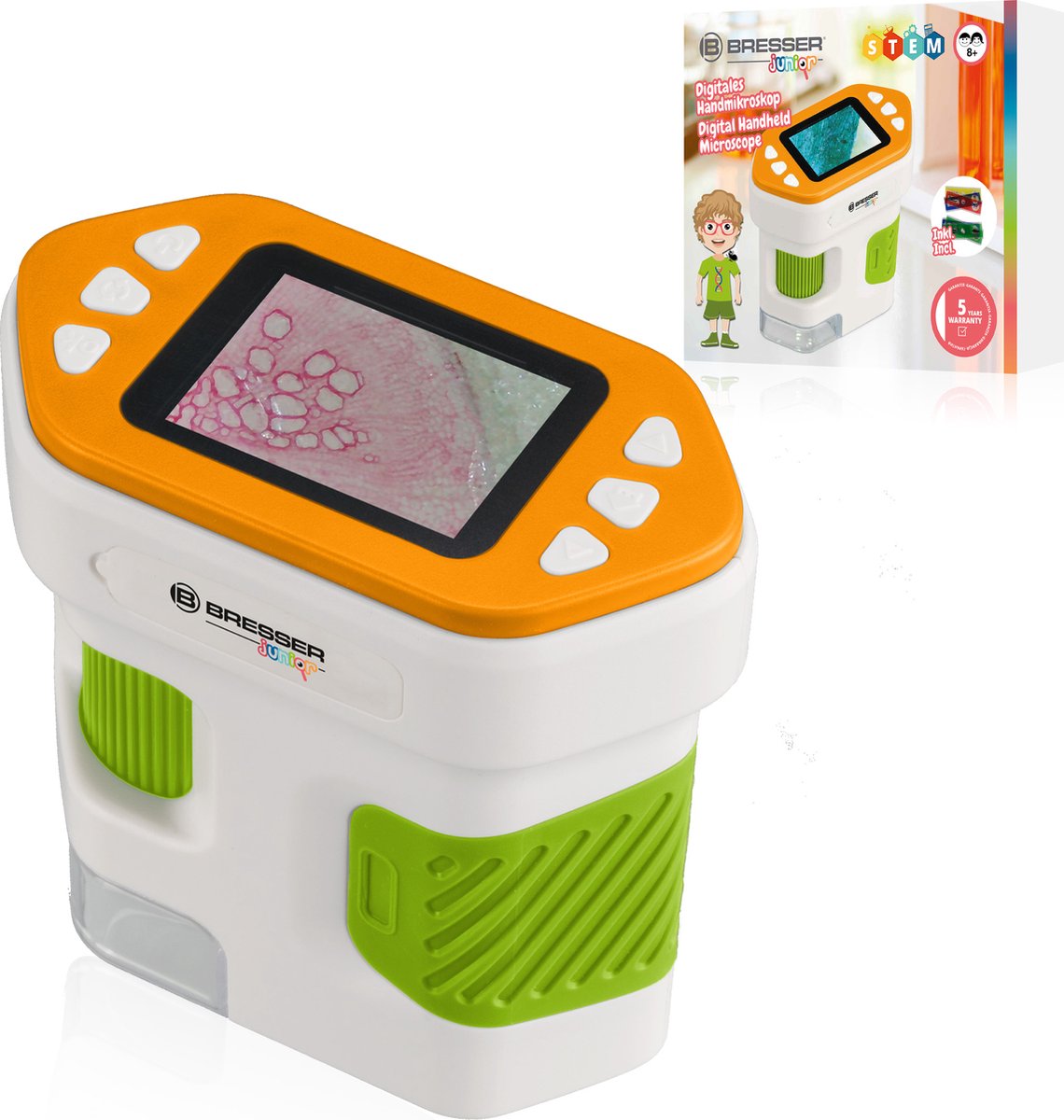 Bresser junior - microscope - handheld microscope - portable - take it outside!