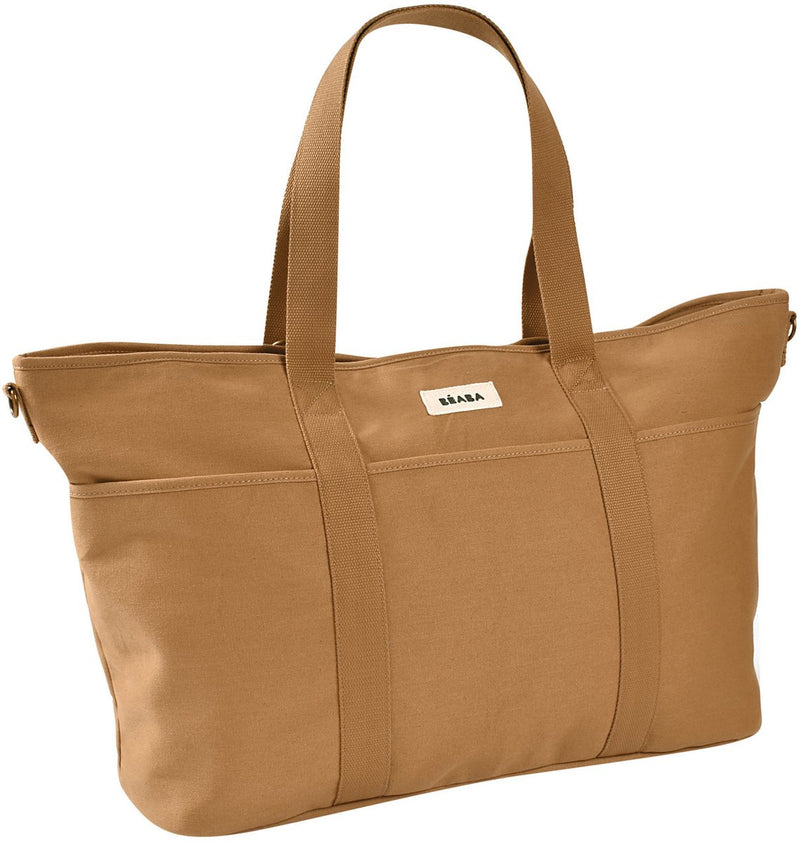 Borsa per allattamento Béaba madrid xxl - borsa per pannolini senza pfas - borsa per pannolini con 11 scomparti portaoggetti - 65x18x34,5 cm - incluso scomparto isotermico per fasciatoio - ocra