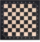 Tablero de ajedrez Engelhart – arce con incrustaciones 40x40 cm – con coordenadas (letras y números) – tablero de madera para juego de ajedrez –