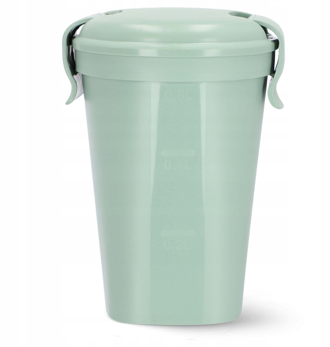 Tazza per yogurt Curver smart to go - tazza per muesli - 0,6 l - verde - 100% ermetica - adatta al microonde