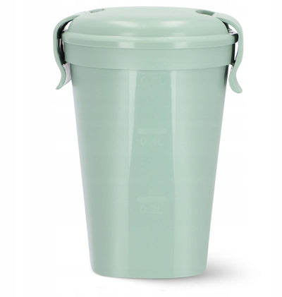 Tazza per yogurt Curver smart to go - tazza per muesli - 0,6 l - verde - 100% ermetica - adatta al microonde