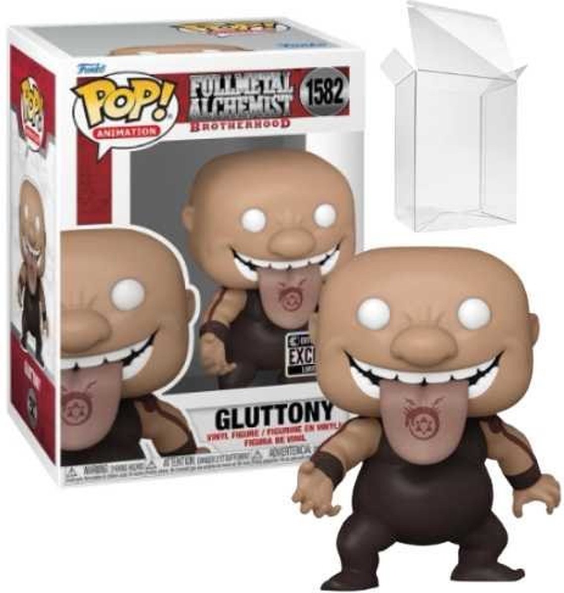 ¡Funko pop! animación: fullmetal alchemist - glotonería #1582 ee exclusiva