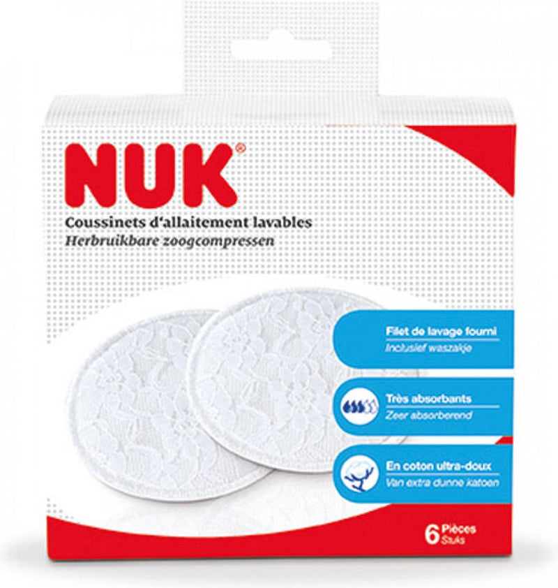 Nuk discos de lactancia lavables 6 discos