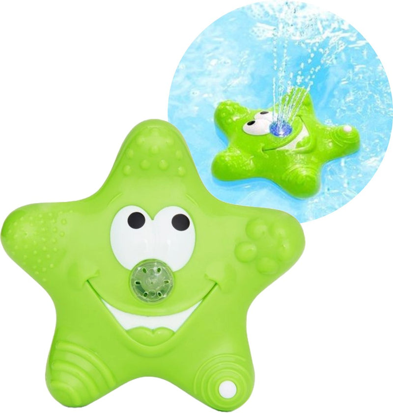 Juguete de baño Munchkin, fuente rociadora en forma de estrella - juguete de baño para niños y niñas - ¡se ilumina! - a partir de 12 meses - pulveriza y arroja agua